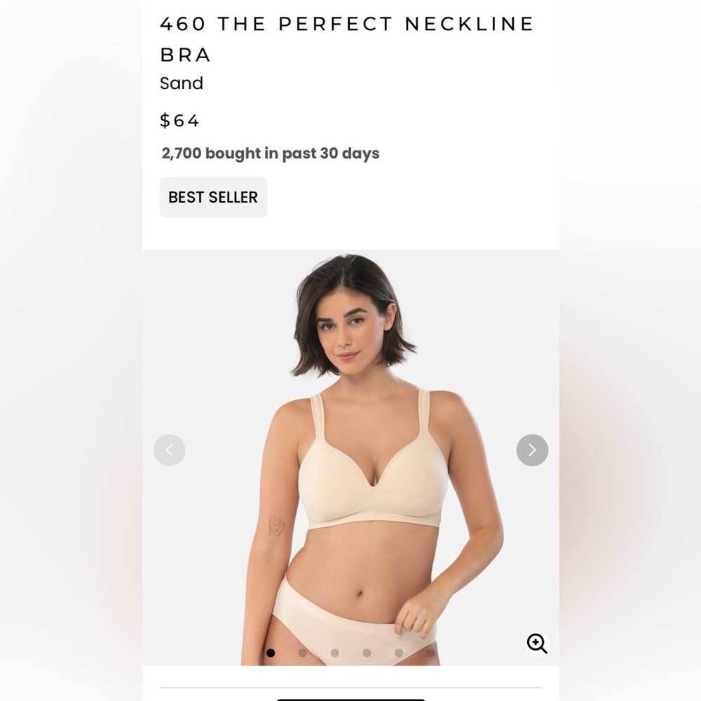 New! Underoutfit - Perfect Neckline Bra in Sand
